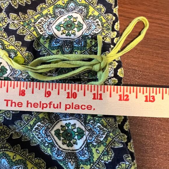 Vera Bradley Corduroy Pull -On Ankle Pants Women’s Size Large Drawstring Boho - Picture 8 of 12